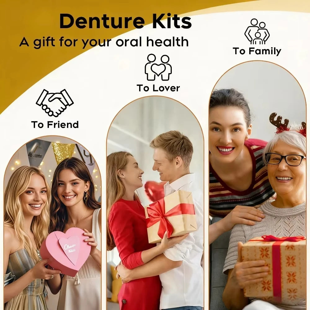 Soft Silicone Custom-Fit Denture Set
