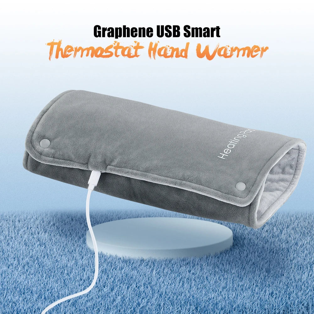 USB Graphene Heated Hand Warmer and Desk Pad - 1