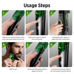 Cordless Vacuum Beard Trimmer for Men