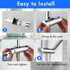 Adjustable Universal Shower Head Rail Holder