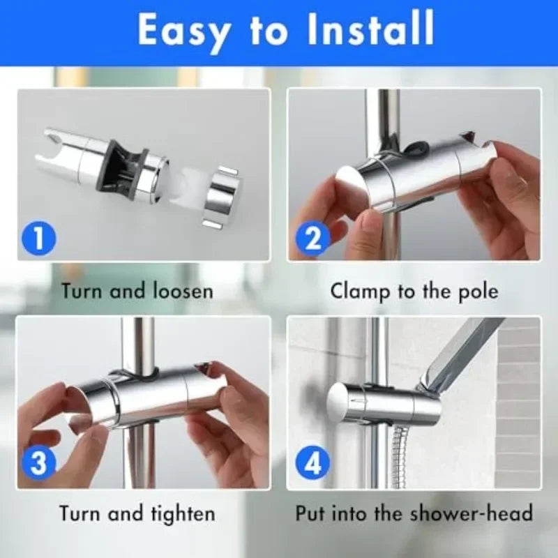 Adjustable Universal Shower Head Rail Holder
