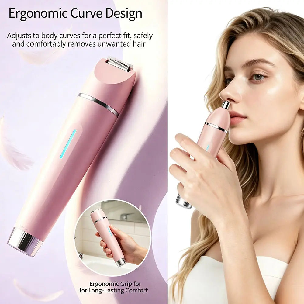 3-in-1 Waterproof Electric Shaver and Bikini Trimmer for Women