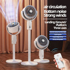 360 Degree Quiet Adjustable Standing Air Circulation Fan