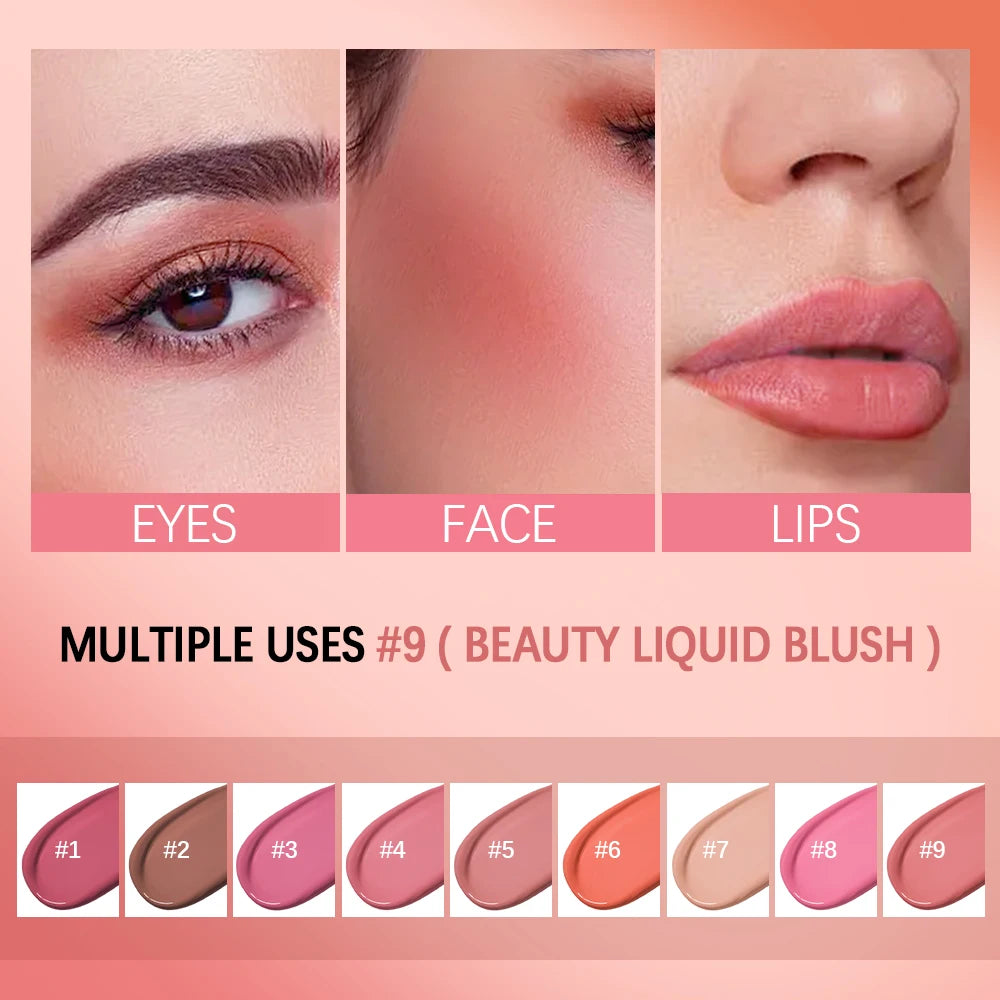 Waterproof Liquid Cheek Blush for Natural Makeup - 5