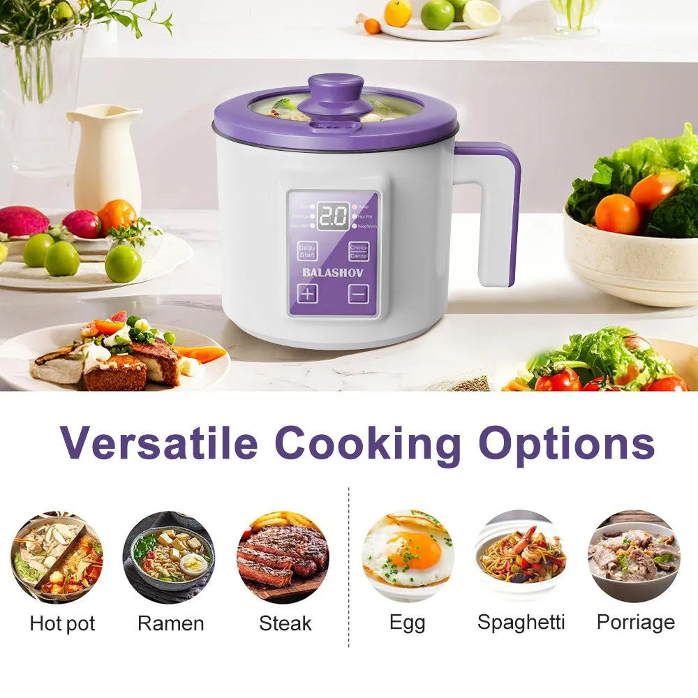 Compact Multi-Function Electric Rice Cooker for Home