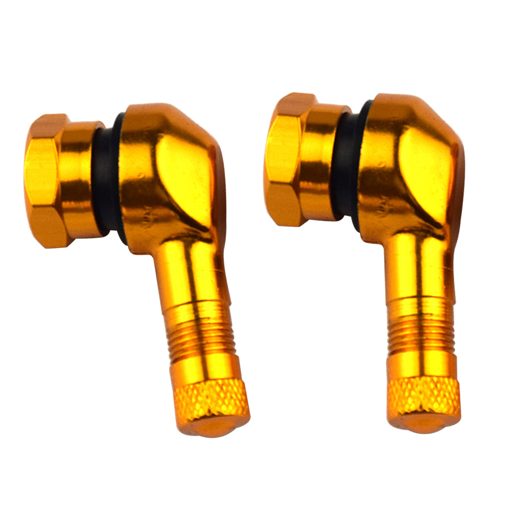 90 Degree Motorcycle Tire Valve Stems for Easy Pressure Checks