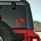 Bloody Handprint Halloween Car Decal