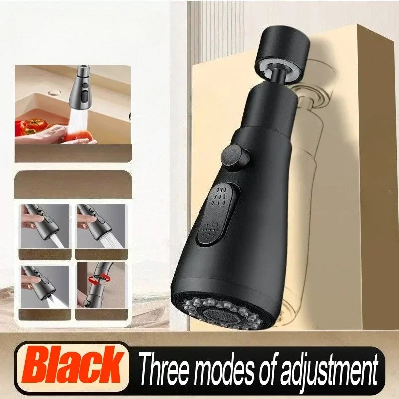 3-Mode Adjustable Kitchen Faucet Sprayer Head - 21