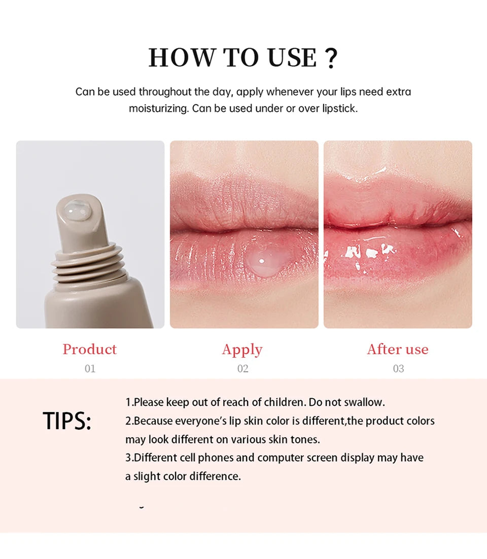 Hydrating Moisturizing Lip Butter Gloss for Dry Cracked Lips