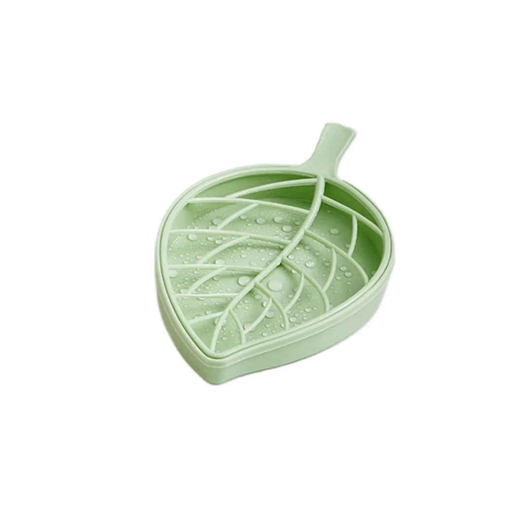 Leaf-Shaped Self-Draining Soap Holder for Bathroom and Shower - 18