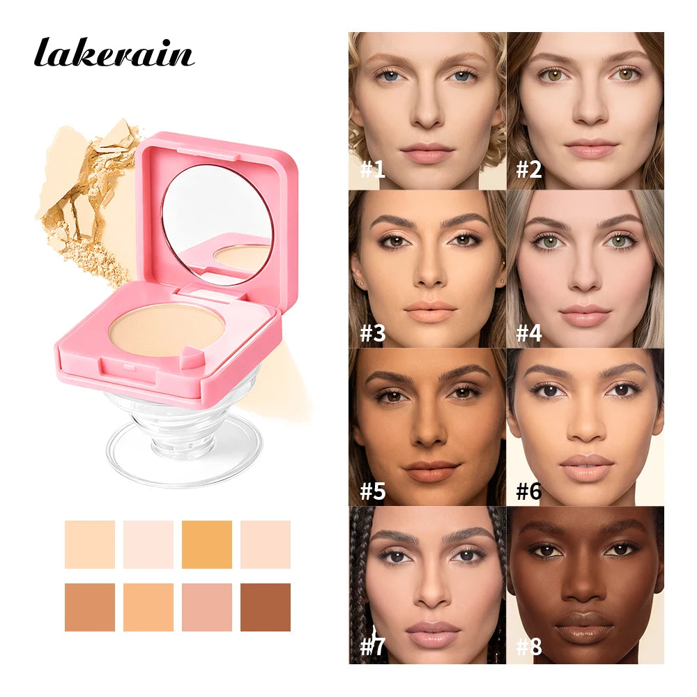 Oil-Control Pressed Setting Powder with Mirror and Phone Grip