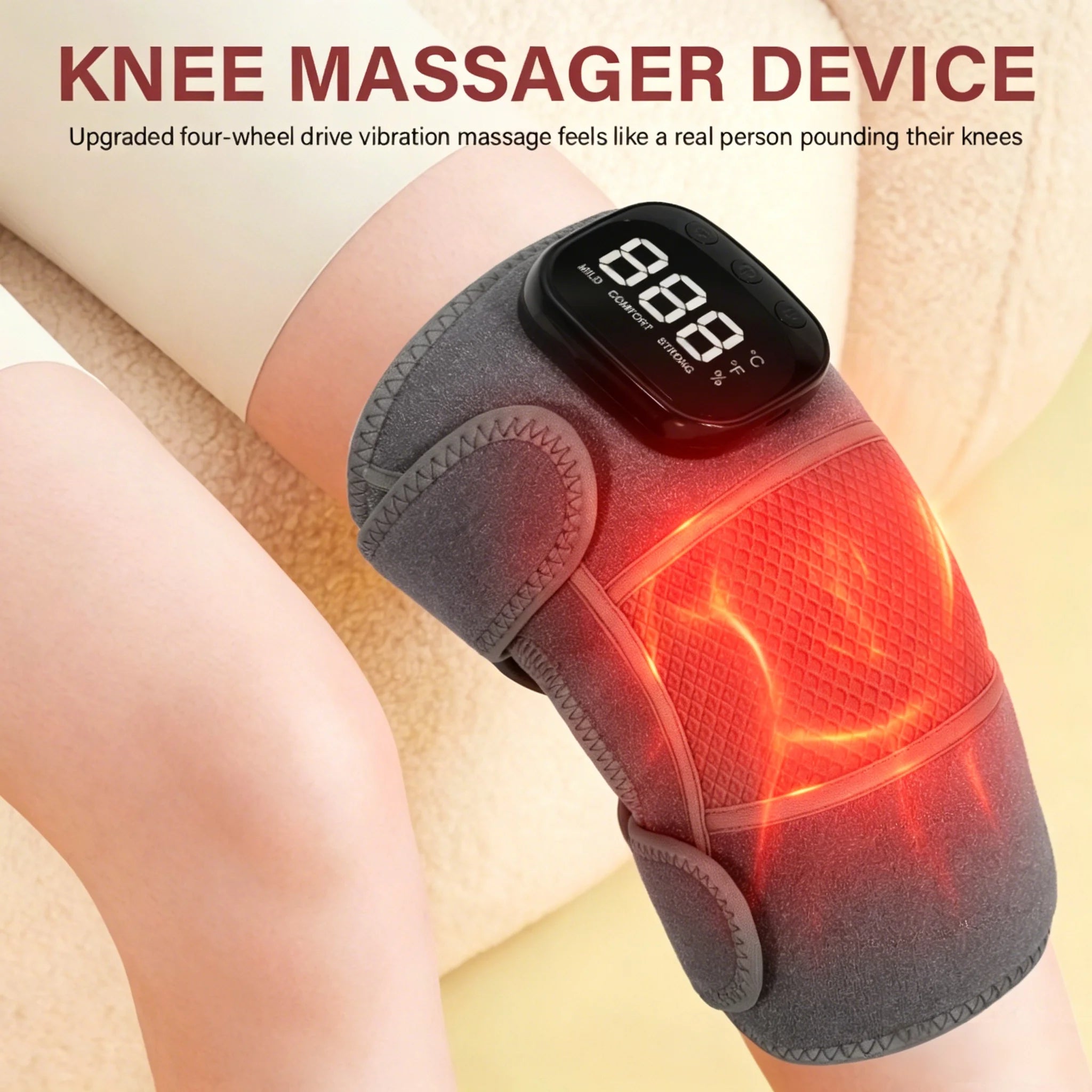 3-in-1 Cordless Vibration Knee and Joint Massager - 7