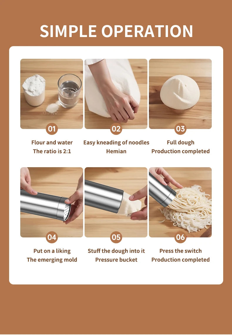 Portable Electric Cordless Noodle Maker