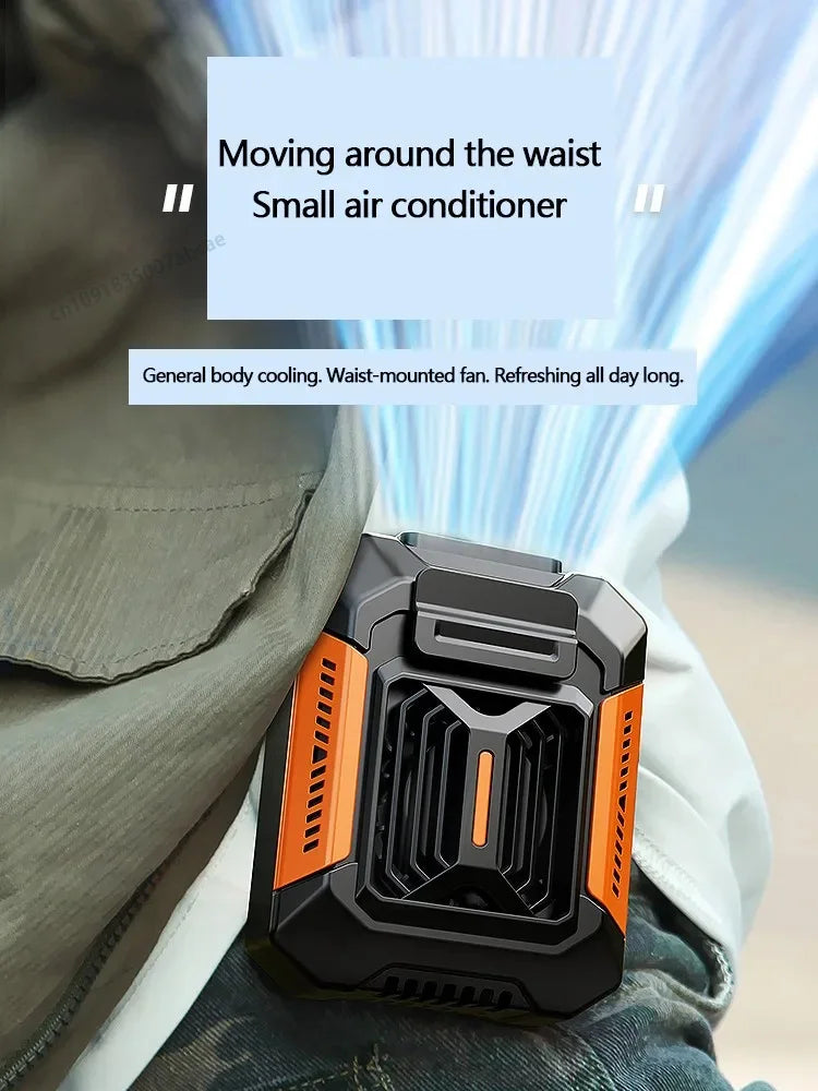 Portable Waist Clip Cooling Fan with Power Bank