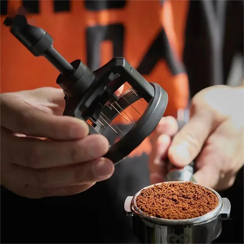 Adjustable Espresso Coffee Distribution and Stirring Tool - 2