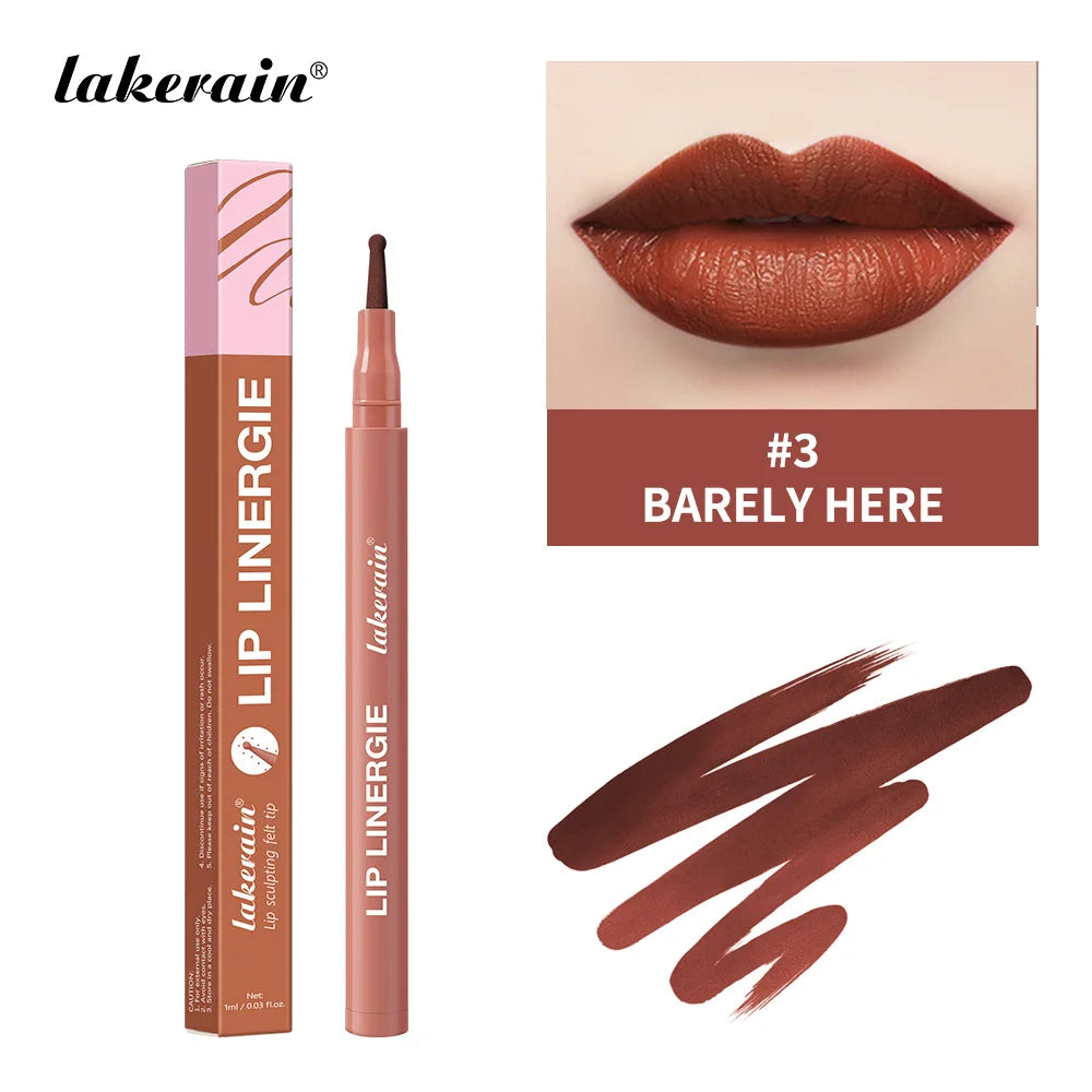 Waterproof Ballpoint Felt Tip Lip Liner Stain