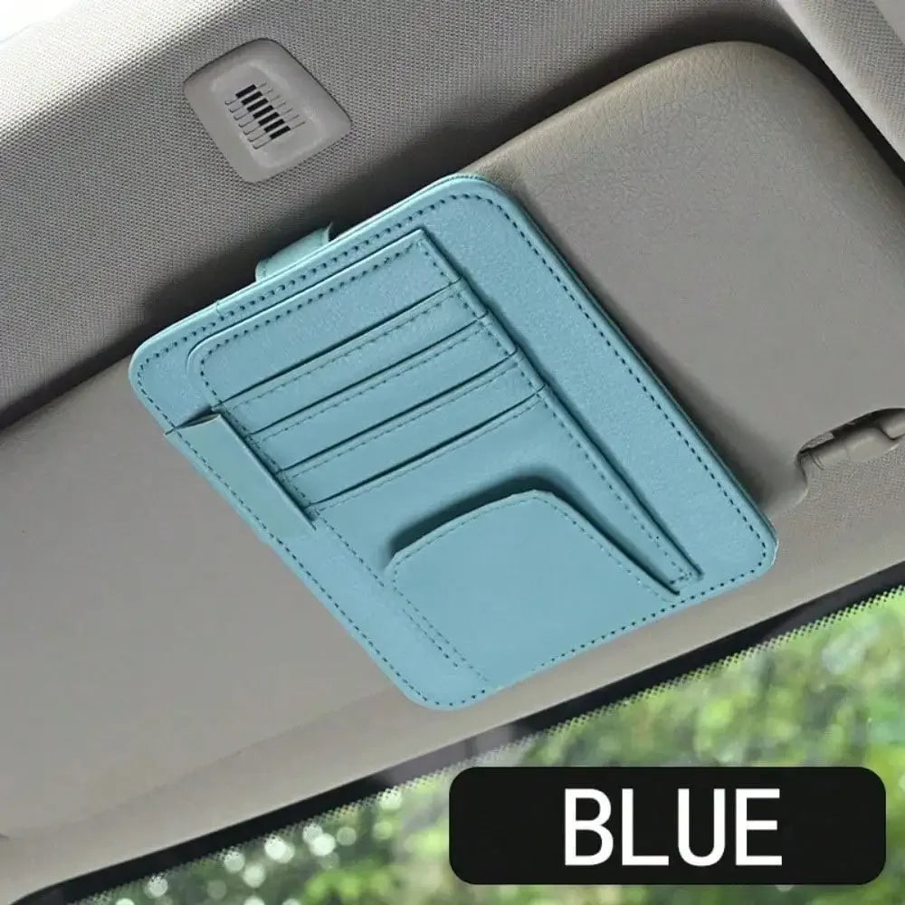 Car Sun Visor Multi-Pocket Organizer and Storage Holder