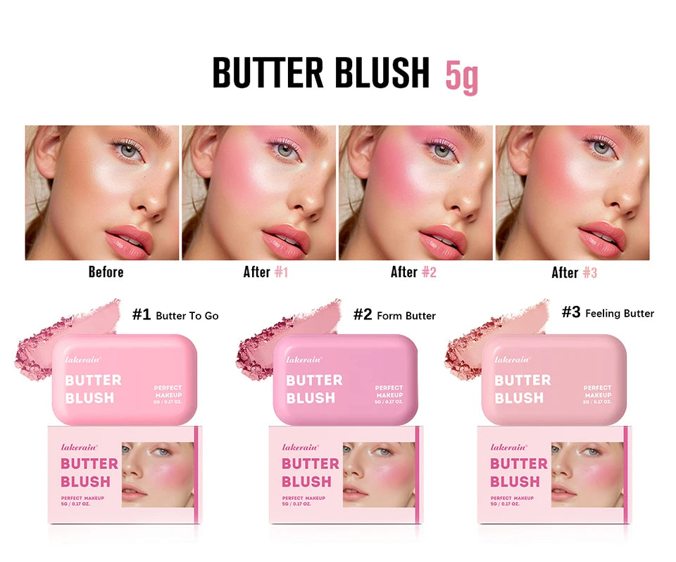 Long-Lasting Cream Butter Blush for Natural Radiant Glow