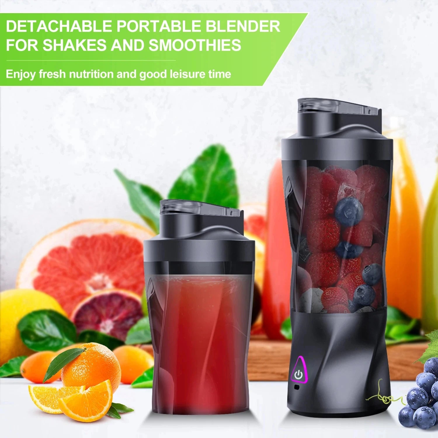 Portable USB Rechargeable Personal Smoothie Blender - 7