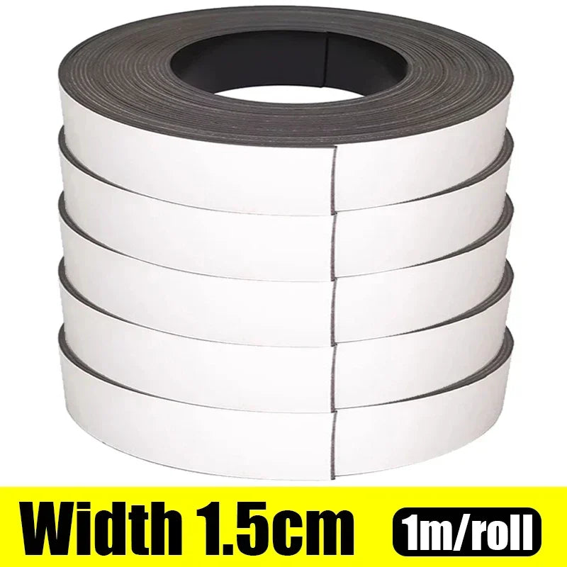 Self-Adhesive Cuttable Magnetic Strip for DIY Home Organization