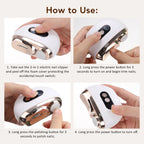 Electric 2-in-1 Automatic Nail Clipper and Trimmer
