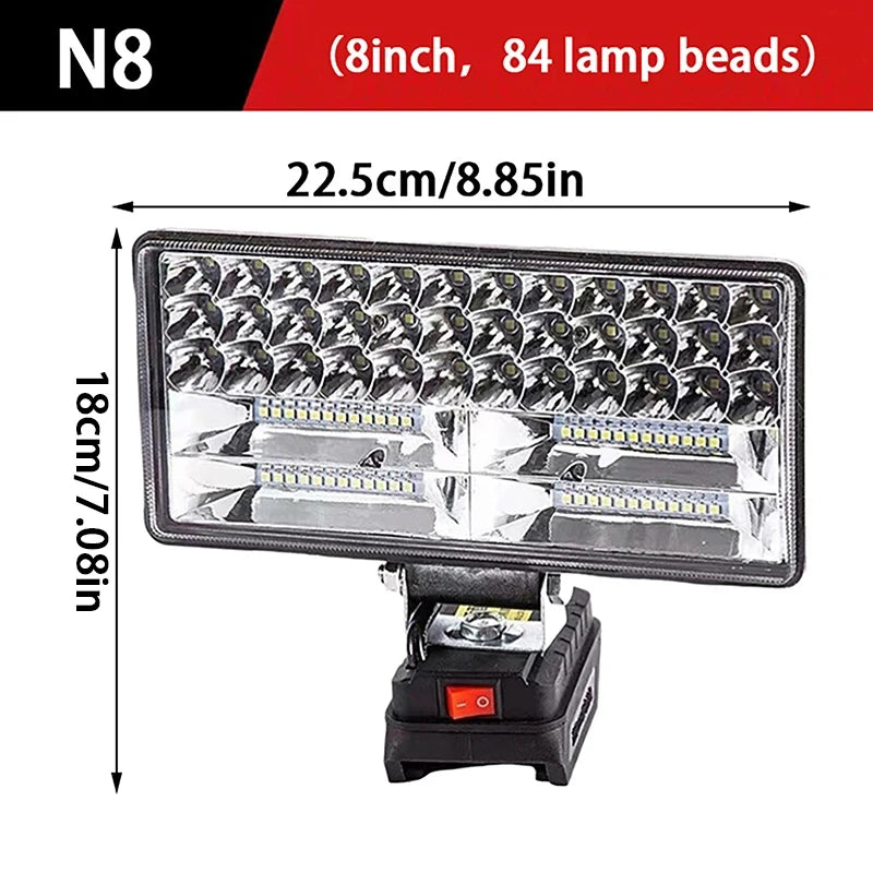 Portable LED Work Light for 18V Battery