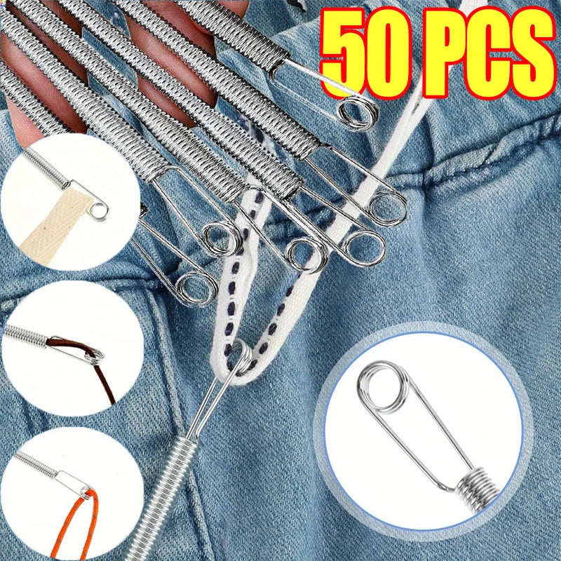 Flexible Spring Drawstring Threader Tool for Sewing - 1