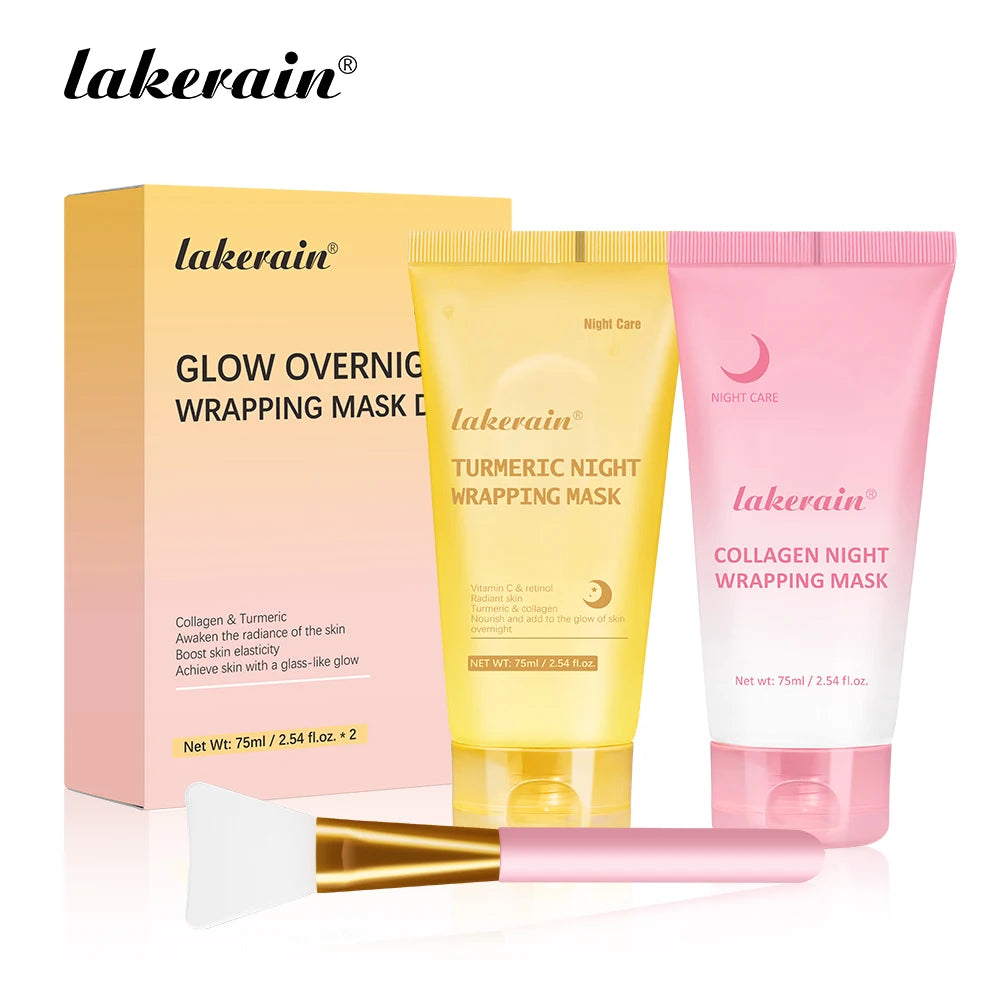 Collagen and Turmeric Overnight Peel Off Facial Mask Duo