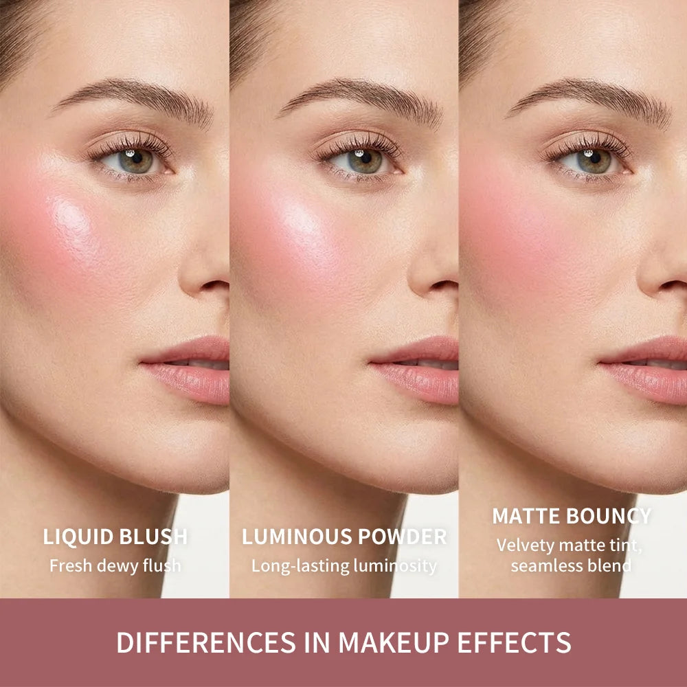 Matte Cream to Powder Bouncy Blush for Natural Flush - 5