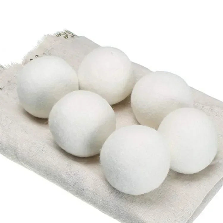 Reusable Wool Dryer Balls for Natural Fabric Softening