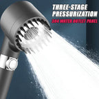 High-Pressure Adjustable Massage Shower Head with Filter