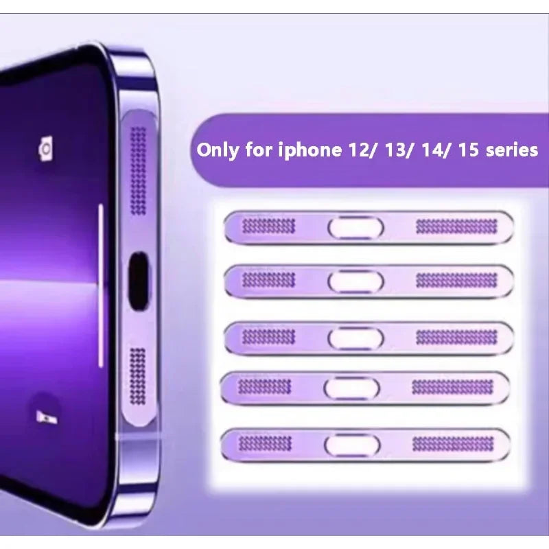 Metal Dustproof Speaker Mesh for iPhone 12-16 Series