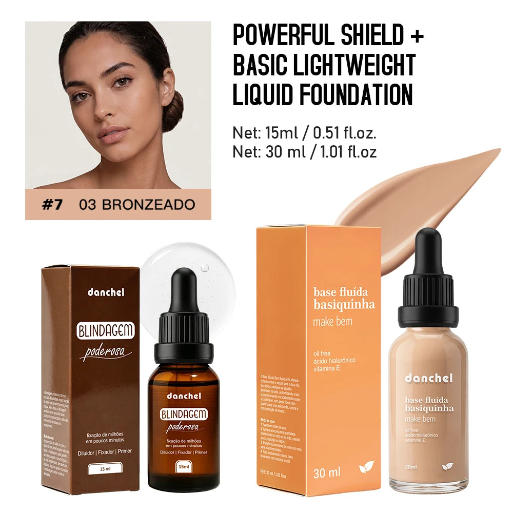Liquid Foundation and Primer Makeup Set - 22
