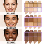 8-Shade Waterproof Full Coverage Cream Concealer Palette