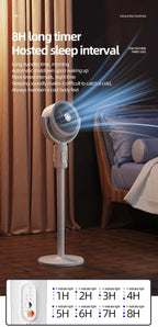 360 Degree Quiet Adjustable Standing Air Circulation Fan