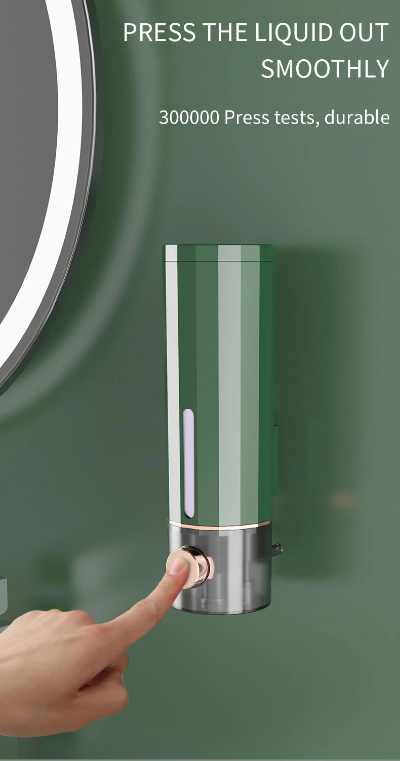 Wall-Mounted Manual Soap Dispenser for Bathroom