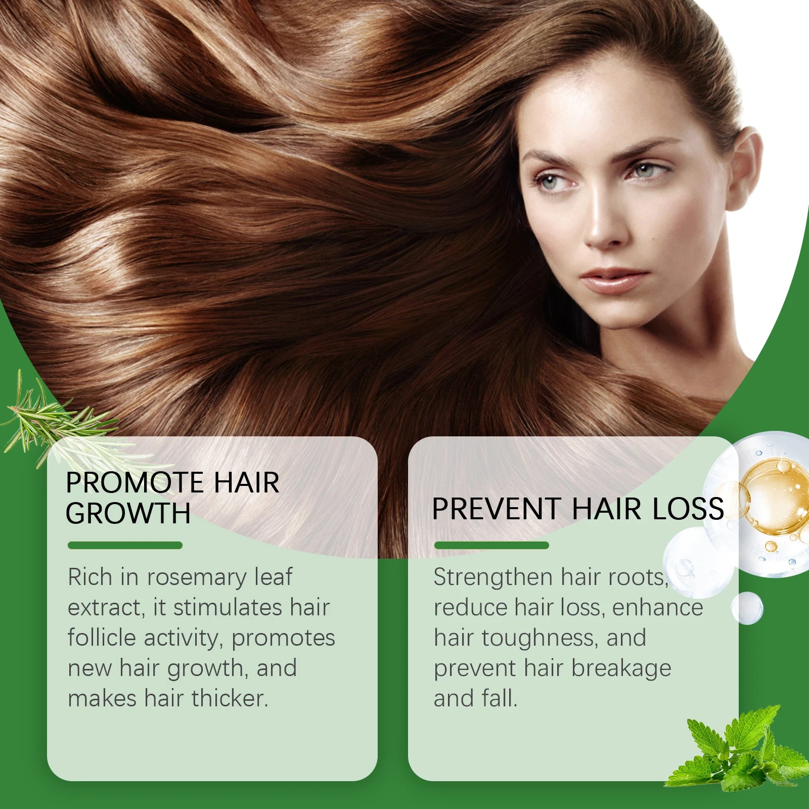 Rosemary Rice Water Hair Spray for Damaged Frizzy Hair - 13