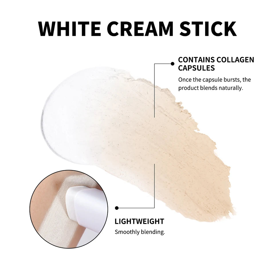 Color-Changing Foundation Stick with Built-in Blending Brush