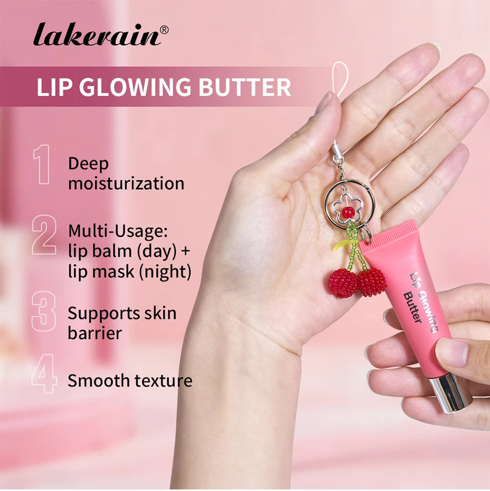 Moisturizing Lip Gloss Butter with Keychain