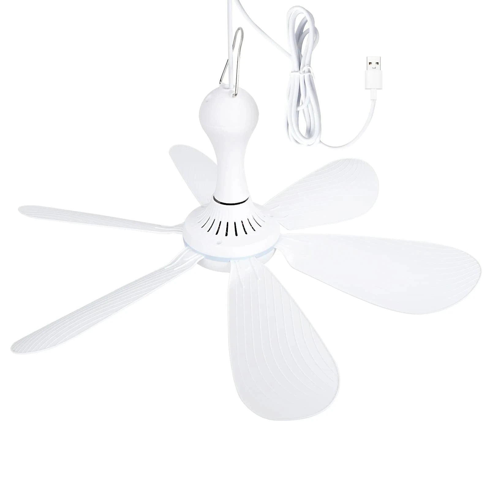 Portable USB Hanging Ceiling Fan for Camping and Dorms - 16