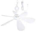Portable USB Hanging Ceiling Fan for Camping and Dorms