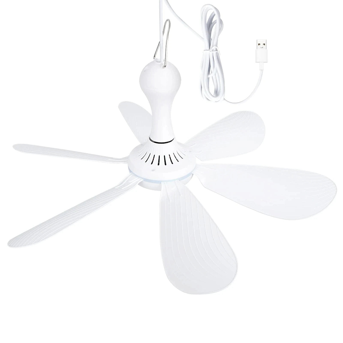 Portable USB Hanging Ceiling Fan for Camping and Dorms