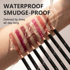 Professional 12-Color Waterproof Lip Liner Pencil Set