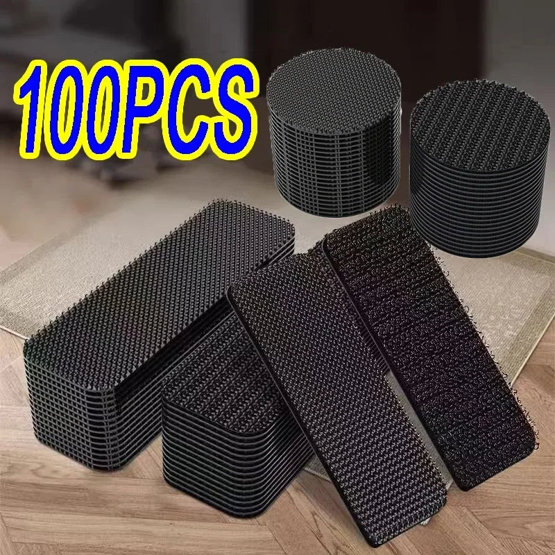 Heavy-Duty Self-Adhesive Fastener Pads for Household Mats - 1