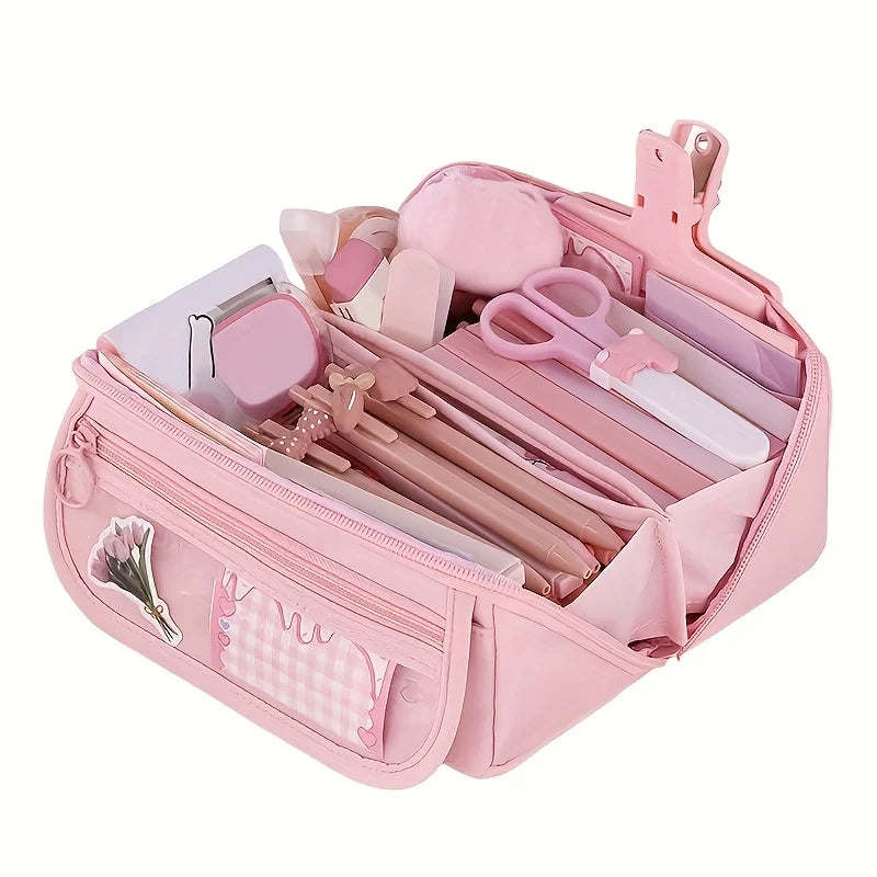 Large Capacity Multi-Layer Student Pencil Case - 11