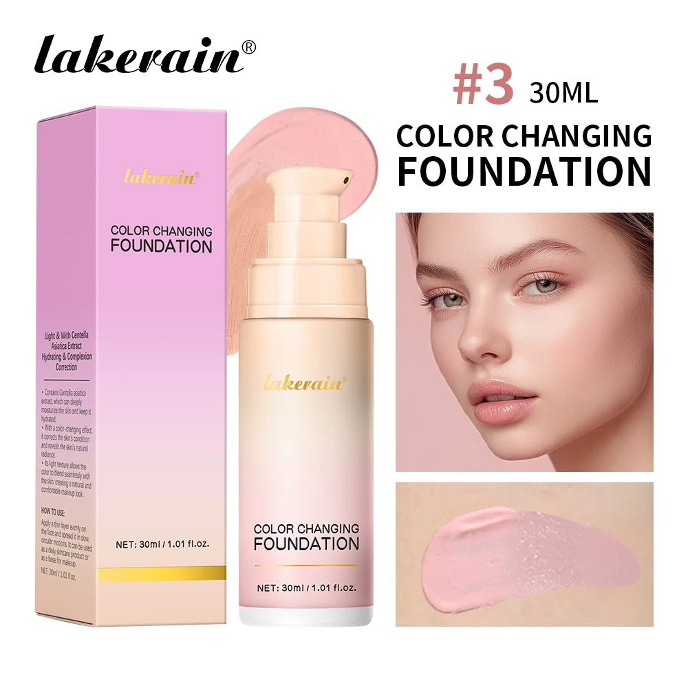 Color-Changing Liquid Foundation for Flawless Skin