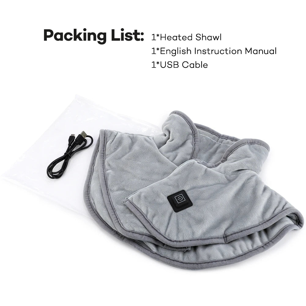 USB Heated Shoulder and Neck Warmer Wrap