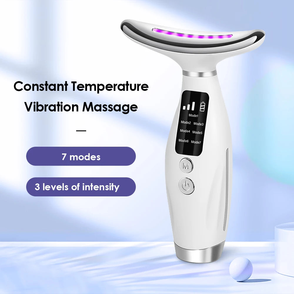 LED Facial and Neck Skin Tightening Beauty Massager