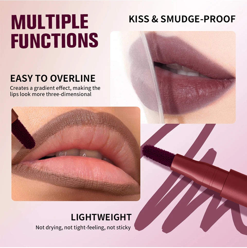 Waterproof Ballpoint Felt Tip Lip Liner Stain