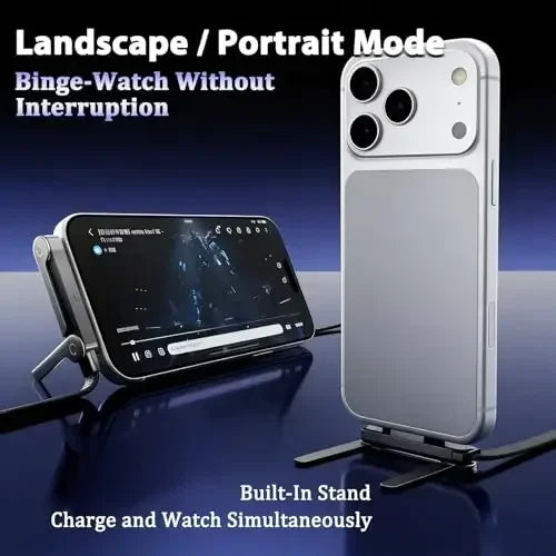 240W Fast Charging Cable with Integrated Phone Stand